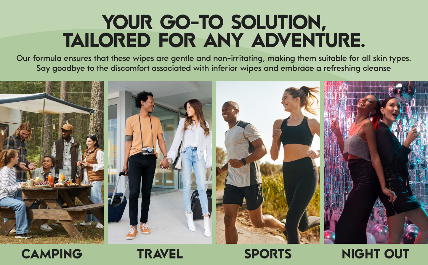 STAY FRESH Biodegradable and Flushable wipes - 60 WIPES